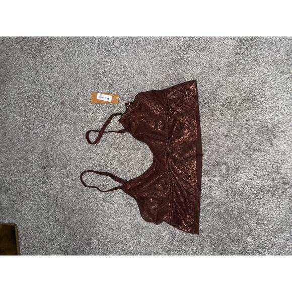 SKIMS logo bralette in cocoa size XXS - NEW - Picture 2 of 3